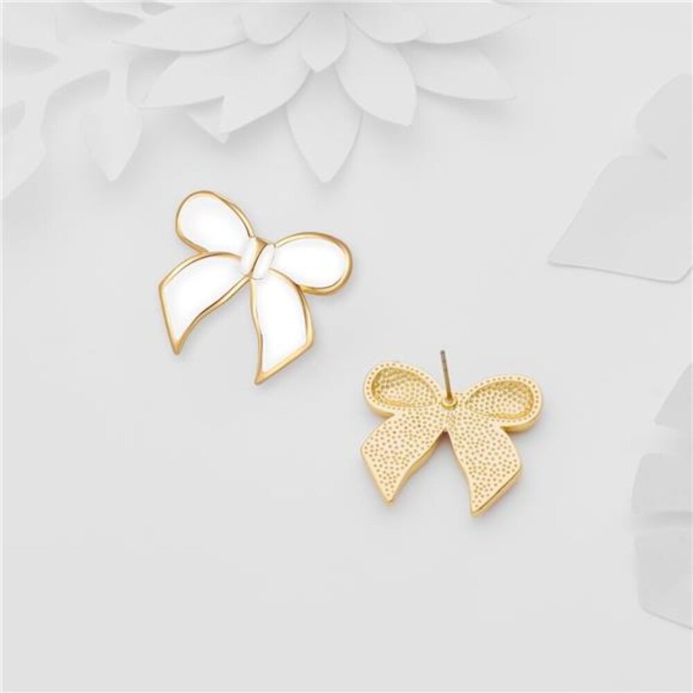 18K Gold Plated Studs | Dainty Oil Drop Finish | Cute Gift for Women - Picture 6 of 6